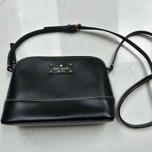 Kate Spade black purse with pink interior